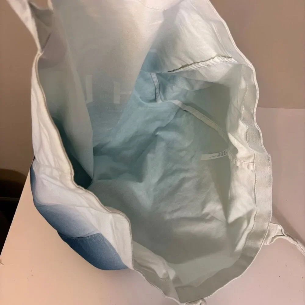 Athleta Blue Ombré Open Canvas Tote‎ Bag